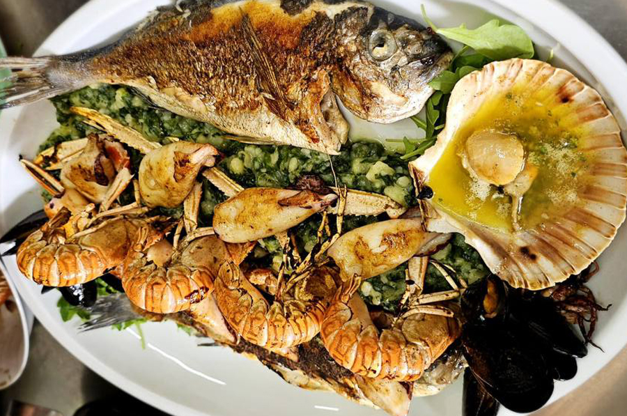 Continent Fish Plate for 2 persons